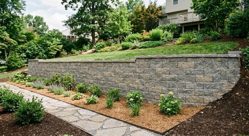 Block Retaining Wall Installation in Daytona Beach, FL