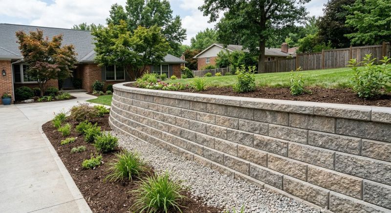 Block Retaining Wall Installation in Lakeland, FL