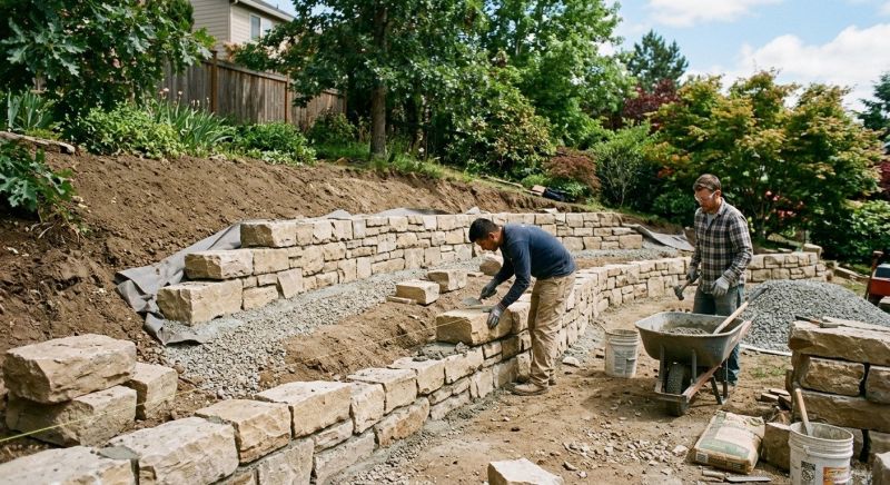 Hardscape Wall Construction in Santa Rosa, CA