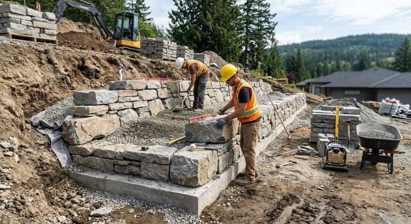Landscape Wall Construction in Brevard County, FL
