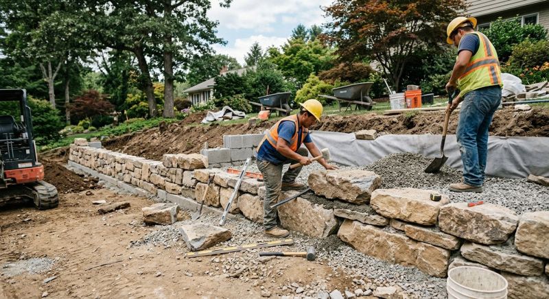 Landscape Wall Construction in Tampa, FL