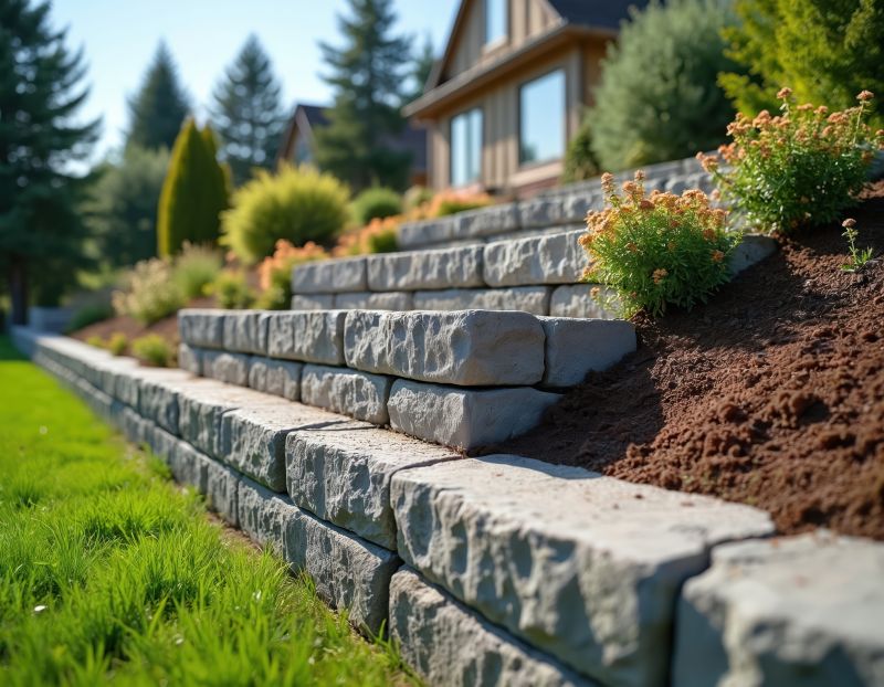 Retaining Wall Installation in Aiken, SC